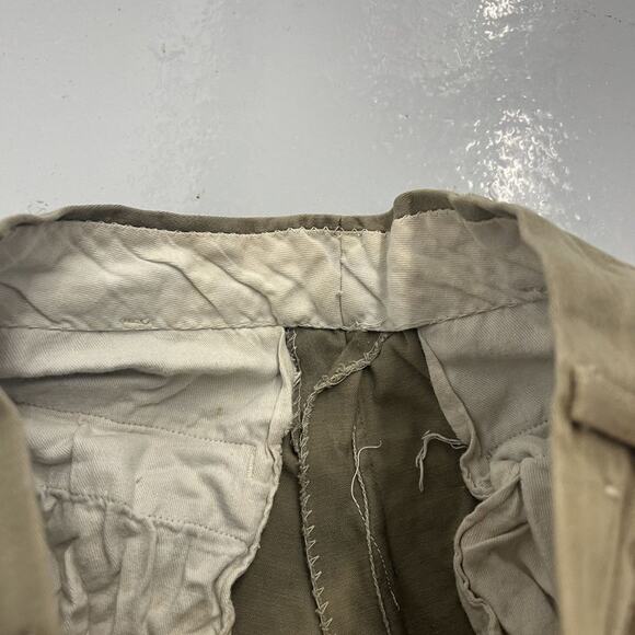 Vintage 60s Tan Faded Sanforized Workwear Chinos 25x27 - Picture 5 of 5